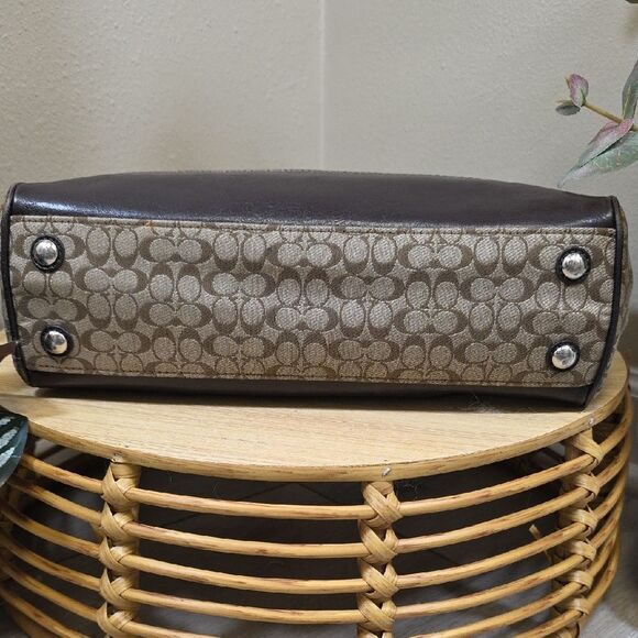 Coach Legacy Signature Stripe Candace Carryall with Wallet - Picture 10 of 14